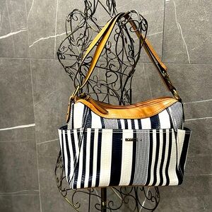 Rosetti- women’s purse blue and white striped